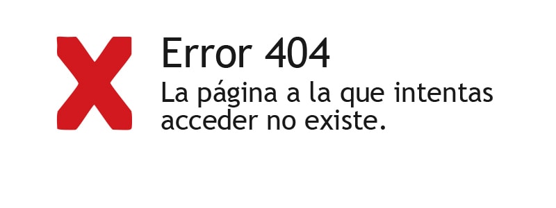 Error 404. La página a la que intentas acceder no existe.